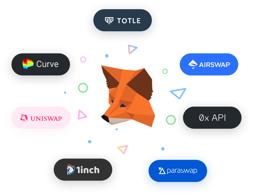 MetaMask compares prices from multiple aggregators and market makers.